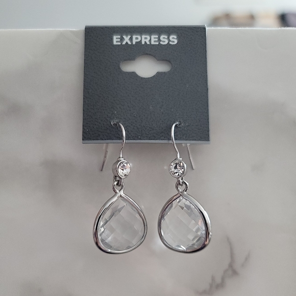 2/$15 NEW EXPRESS Faceted Stone Drop Dangle Earrings - Picture 4 of 5